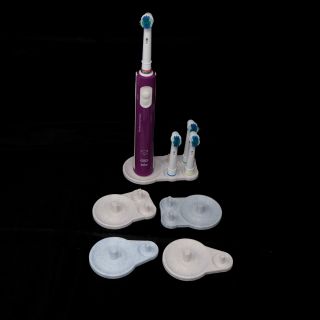 Electric Toothbrush Brush Drip tray stand Braun, Oral B compatible Marble Like