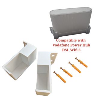 Wall Mount Bracket for Vodafone Power Hub DSL Wifi 6, Screws, Fittings Included