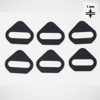 6x Set Cleat SPACER 1mm Mountain MTB for SPD Constant Thickness (stackable)